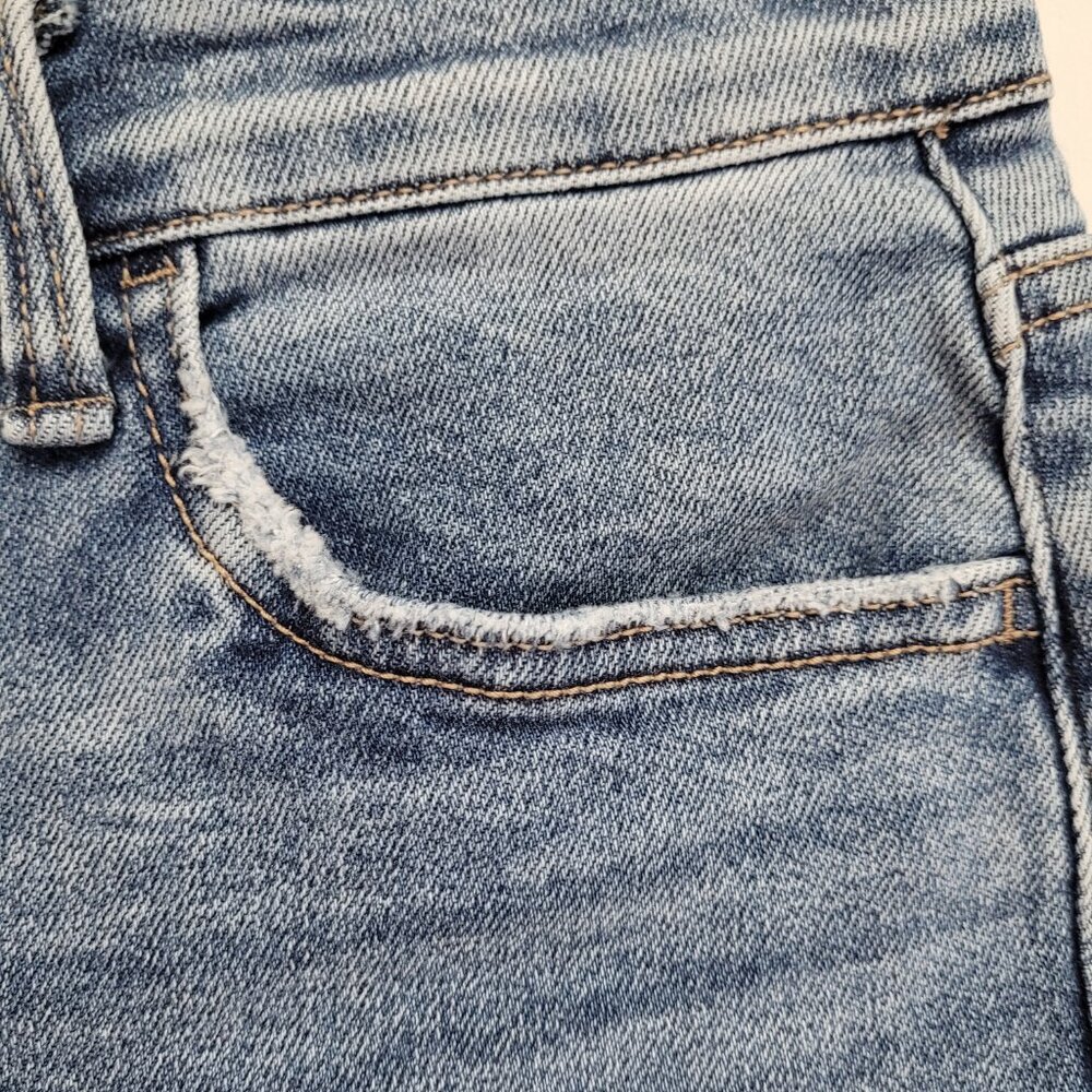 Vervet Raw Hem Frayed Cutoff Jean Shorts Medium Wash Size Medium Festival - Picture 4 of 15